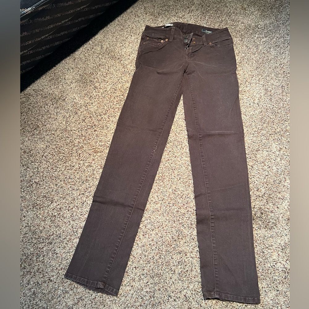 Brown skinny jeans 